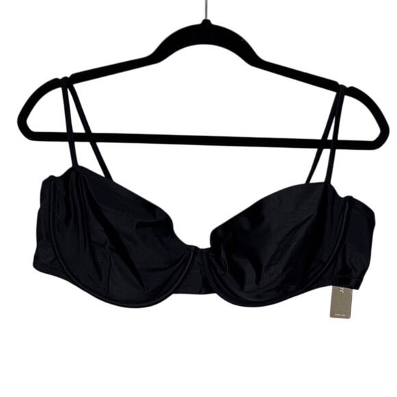NWT J. Crew Balconette Underwire Bikini Top Black Size 42D - Picture 4 of 12